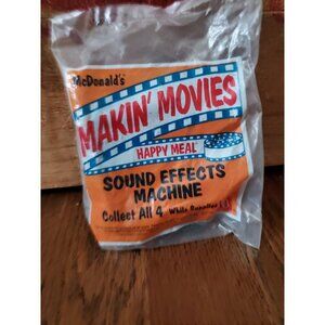 Vtg NEW 1993 McDonald’s Happy Meal Toy Making Movies Sound Effects Machine